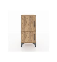 Arges Komodin 3 Raflı 2 Kapaklı 44x30x96 Çam-Çam