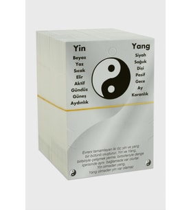2'li Yin Yang Bileklik Kartı (Beyaz)