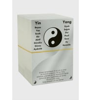 2'li Yin Yang Bileklik Kartı (Beyaz)