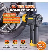 Şarjlı 3600 Mah Oto Araç Hava Kompresörü / Motosiklet / Scooter / Bisiklet Araç Lastik Pompası