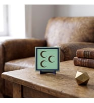 Üç Hilal Temalı Dekoratif Masaüstü Objesi, Modern Ev ve Ofis Dekorasyonu İçin Estetik Hediye 10x10cm