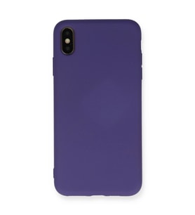 Apple İphone Xs Max Kılıf Nano İçi Kadife Silikon - Mor
