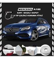Mercedes A180 Oto Araç Kapı Koruma Fitili 5metre Parlak Beyaz Renk