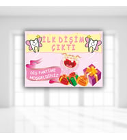 Dişim Çıktı Afiş, 70cm x 50cm - Pembe (STD)