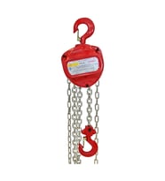 Grangos GRCK053 0.5 Ton 3 Metre Zincirli Caraskal (Kırmızı)