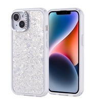 Apple iPhone 13 Uyumlu Kılıf Taşlı Tasarımlı Zore Kapi Kapak (Gümüş)