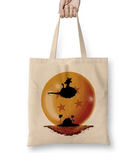 Dragon Ball Z Tattoo Bez Çanta Uzun Saplı
