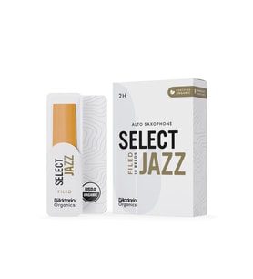 D'Addario ORSF10ASX2H Organic Select Jazz Filed Alto Saksafon Kamışı No: 2 Hard (Profesyonel/Caz) - 10'lu Paket Kimyasalsız Organik Tarım Sertifikalı ve Sert Caz Tonu