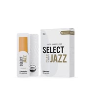 D'Addario ORSF10ASX2H Organic Select Jazz Filed Alto Saksafon Kamışı No: 2 Hard (Profesyonel/Caz) - 10'lu Paket Kimyasalsız Organik Tarım Sertifikalı ve Sert Caz Tonu