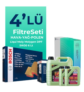 Bosch Jaguar XF 2.0 Benzinli Filtre Bakım Seti Liqui Moly Motor Yağlı (2010-2015) 4 Lü