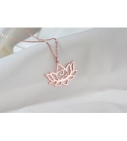 Lotus Kolye, Ohm Kolye, Yoga Takıları, Yoga Sevgilisine Hediye, Meditasyon Kolyesi