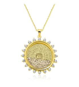 Hk Gümüş Kadın Kolye Gold Esmaül Hüsna Gümüş Takı Hediyelik Ürünler