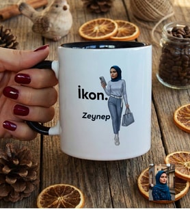 Kişiye Özel Karikatürlü İkon Kupa Bardak Doğum Günü Hediyesi