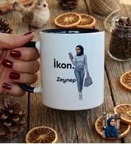 Kişiye Özel Karikatürlü İkon Kupa Bardak Doğum Günü Hediyesi