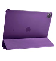 İpad Pro 12.9 2020 (4.Nesil) / İpad Pro 12.9 2021 (5.Nesil) / İpad Pro 12.9 2022 M2 Standlı Tablet Kılıf Smart Cover (Mor)