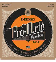 D'Addario EJ43 Classics Serisi Klasik Gitar Tel Seti (Light Tension - Gümüş Sarım)