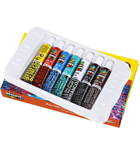 Nova Color Akrilik Tüp Boya 7 Renk x 7 gr Set