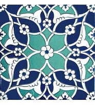 Armada Çini 20x20 Cm Ac 80 Selçuklu İznik Desen Kütahya Çini Karo