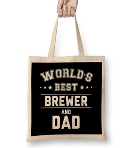 Fathers Day World's Best Coder And Dad Bez Çanta Uzun Saplı