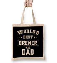 Fathers Day World's Best Coder And Dad Bez Çanta Uzun Saplı
