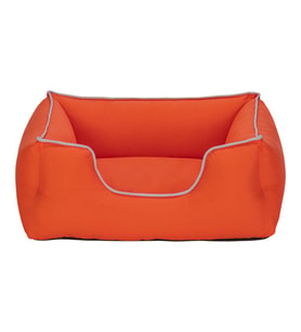 Pet Comfort Alpha Kedi ve Köpek Yatağı Turuncu w Beyaz Biye S 60x50cm