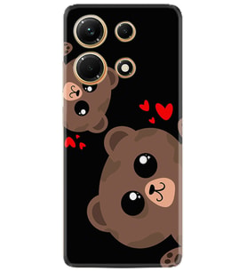 Infınix Note 30 Kılıf Silikon Desen Özel Seri Love Animals 1780