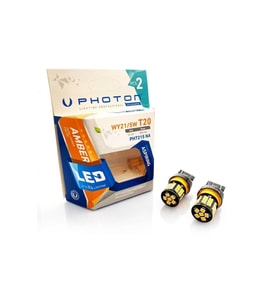 T20 W21/5w Amber Çift Duy Dipsiz Led