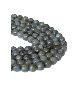 10 MM Faset Kesim Labradorit Taşı Dizi (Yeşil)
