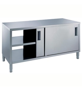 Electrolux Professional Pass-through Dolaplı Çalışma Tezgahı, 1 Raflı Ve 4 Kayar Kapılı, 1400mm MTND1400PN