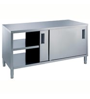 Electrolux Professional Pass-through Dolaplı Çalışma Tezgahı, 1 Raflı Ve 4 Kayar Kapılı, 1400mm MTND1400PN