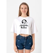 The Nightmare Oogie Boogie Beyaz Kadın Crop Tshirt