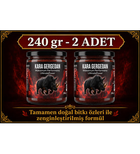 KARA GERGEDAN Doğal Form Desteği 240 gr x 2 adet