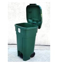 80 Litre Kapasiteli Büyük Boy Pedallı Çöp Kovası Kapaklı Ve Tekerlekli Çöp Konte