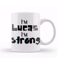Lucas Name Custom Design Gift Baby Gift For Him Kupa Bardak Porselen