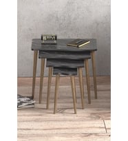 Zigon Sehpa Ahşap 4'lü Bendir KR