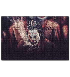 Cakapuzzle Joker Sigara İçiyor Çizim  Puzzle Yapboz MDF (Ahşap) (120 Parça)