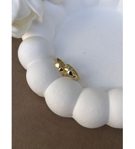 Xuping 14 Ayar Altın Kaplama Geometrik Mini Küpe – Modern Gold Tasarım
