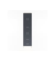 Hyperion Dolap 3 Raflı 3 Çekmeceli 4 Kapaklı 60x44x243 Aytaşı-Antrasit