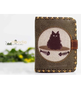 Karamık Figürlü Küçük Cüzdan Etnik Bohem Retro Style - Yesil