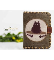 Karamık Figürlü Küçük Cüzdan Etnik Bohem Retro Style - Yesil (Yeşil)