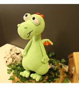 Amigurumi Dinozor Dino - Anatoya (Mint Yeşili)