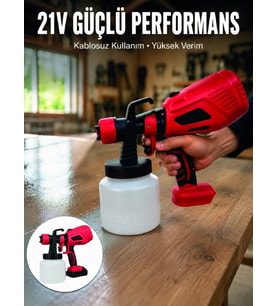 800 Ml Geniş Hazne İle Kesintisiz Boya Uygulaması