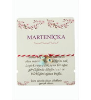 Nazar Püskül Marteniçka İp Bileklik (Kırmızı)