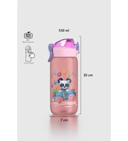 Renga Wave Desenli 530 ml Çocuk Matara 912168 Yeşil (Pembe)