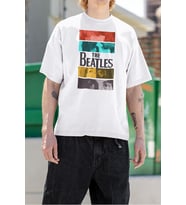 The Beatles Baskılı Unisex Tişört, Oversize Müzik Grubu Tişört