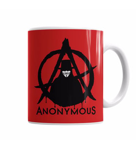 Anonymous Vfor Vendetta Kupa Bardak Porselen