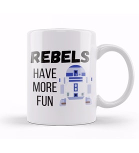 REBELS HAVE MORE FUN Sarcastic Funny Kupa Bardak Porselen