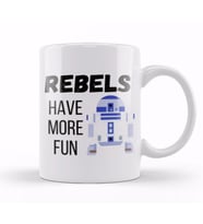 REBELS HAVE MORE FUN Sarcastic Funny Kupa Bardak Porselen