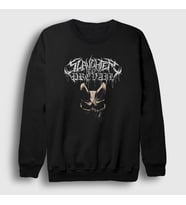 Presmono Unisex Siyah Demonic Mask Slaughter To Prevail Sweatshirt 458061tt