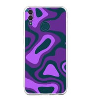 Huawei Y9 2019  Kamera korumalı Kapak Renkli Desen Tasarımlı  Şeffaf Kılıf